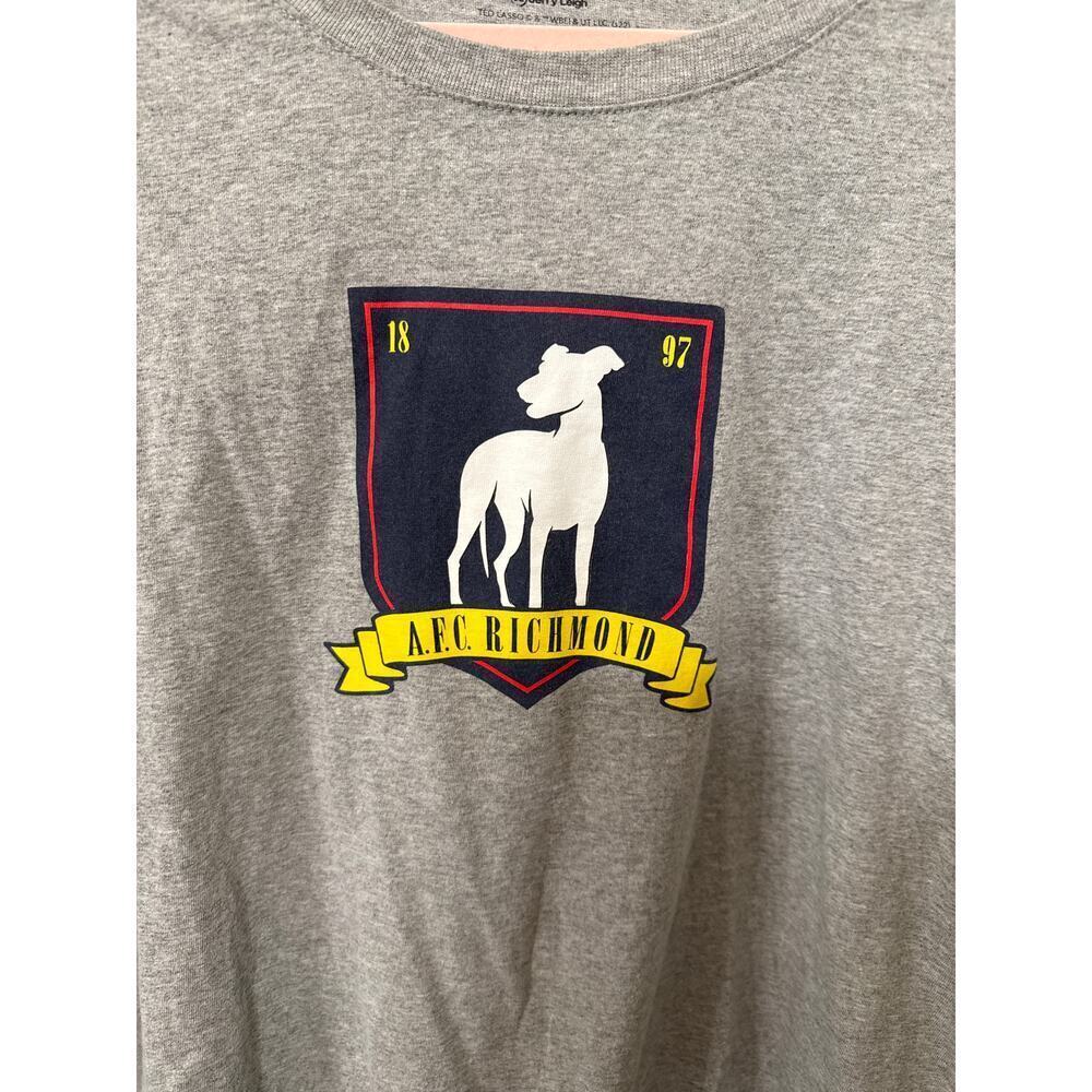 Ted Lasso Jerry Leigh Grey AFC Richmond Short Sleeve Men's Tshirt, XXL